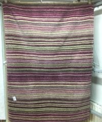 Stock Rugs - Berry 100% Wool Striped Rug